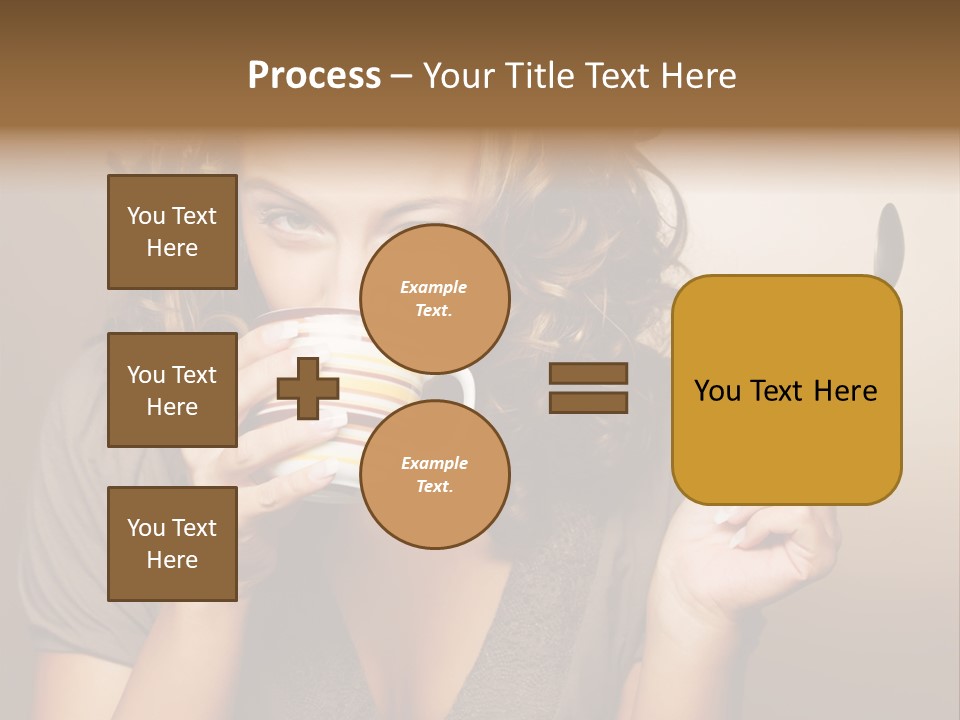 Cheerful Drink Person PowerPoint Template