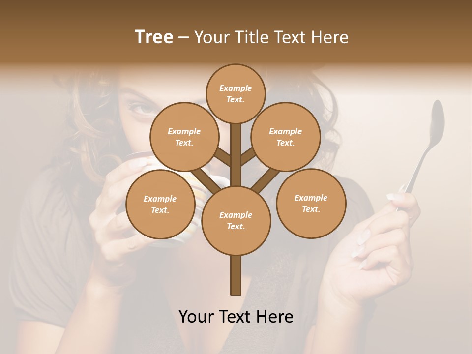 Cheerful Drink Person PowerPoint Template