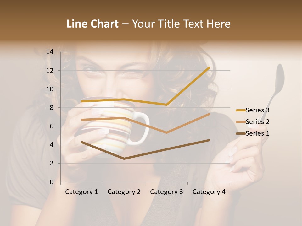 Cheerful Drink Person PowerPoint Template