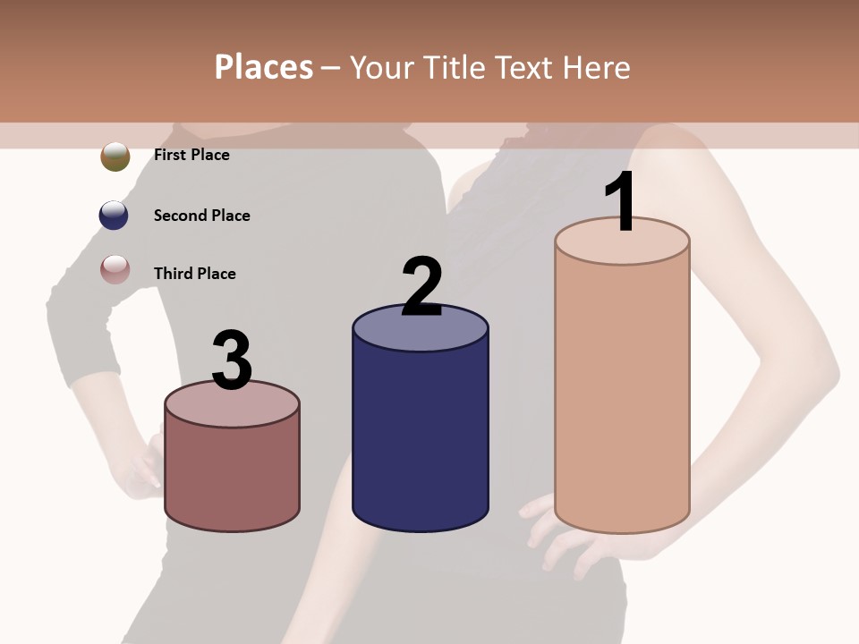 Brunette Hairstyle People PowerPoint Template