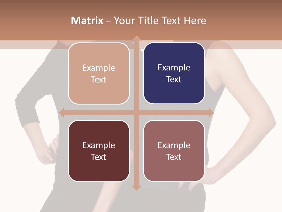 Brunette Hairstyle People PowerPoint Template