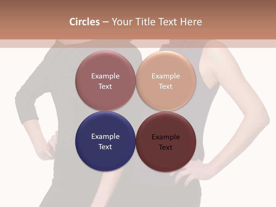 Brunette Hairstyle People PowerPoint Template