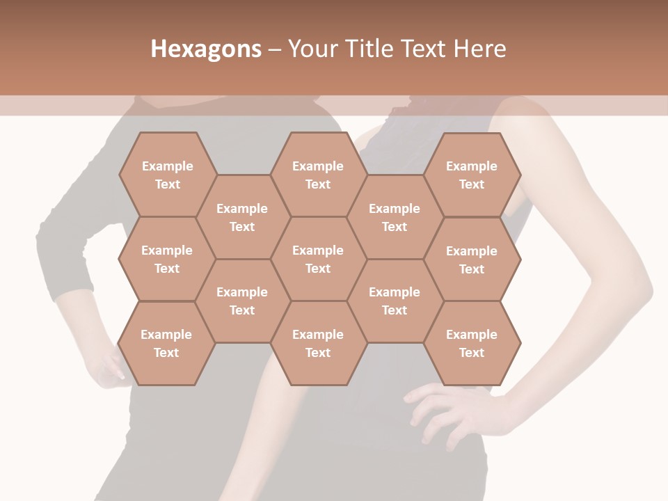 Brunette Hairstyle People PowerPoint Template