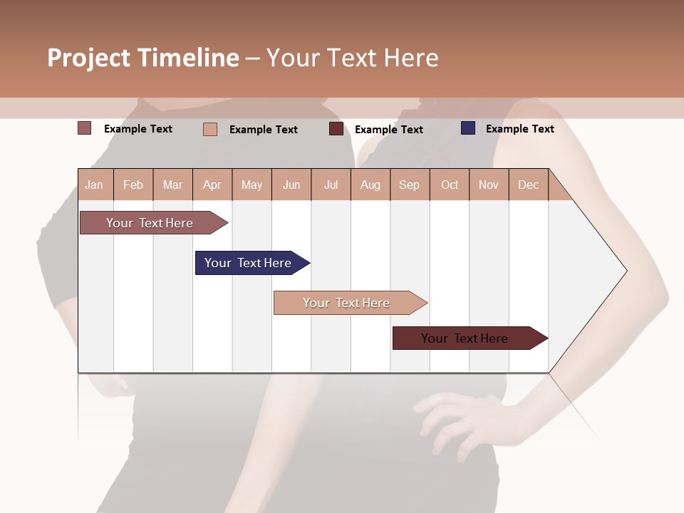 Brunette Hairstyle People PowerPoint Template