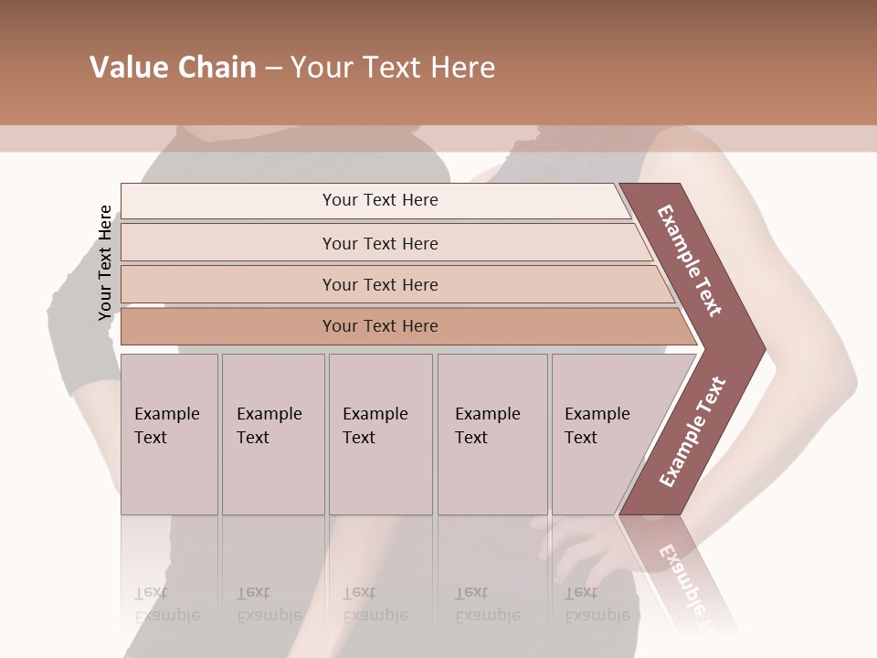 Brunette Hairstyle People PowerPoint Template