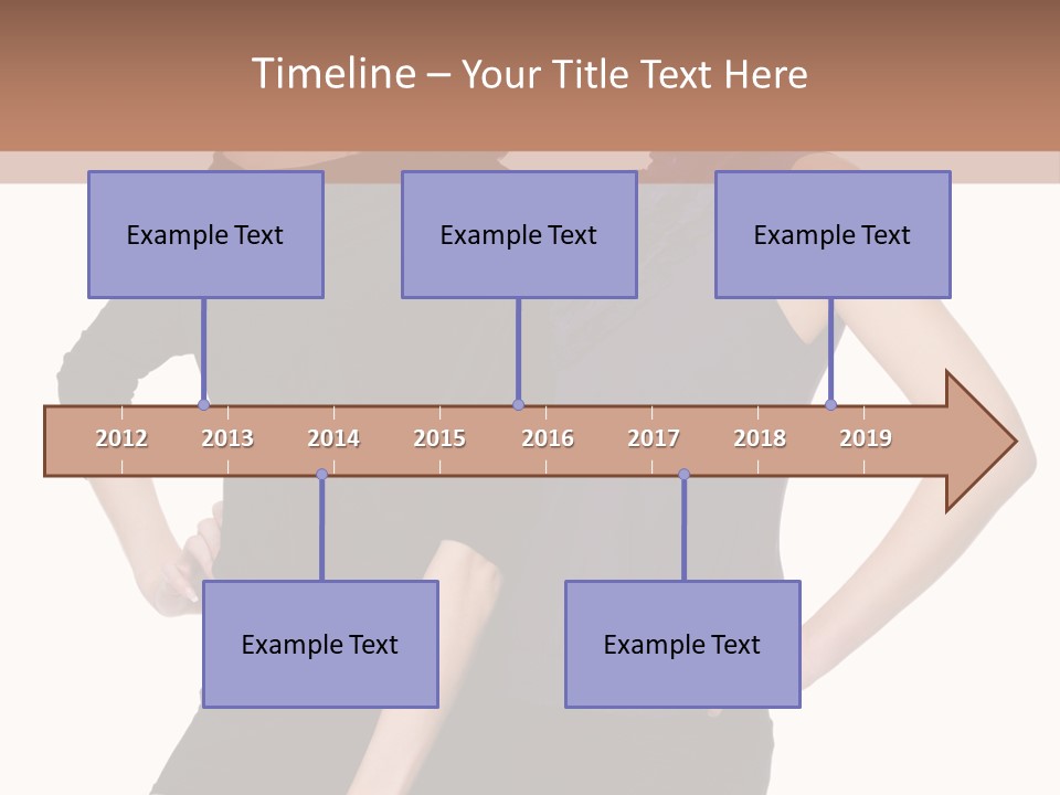 Brunette Hairstyle People PowerPoint Template