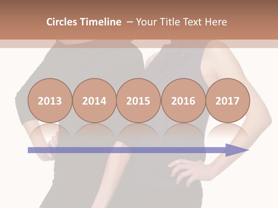 Brunette Hairstyle People PowerPoint Template