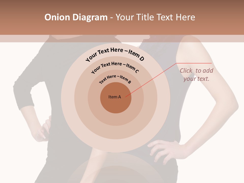 Brunette Hairstyle People PowerPoint Template