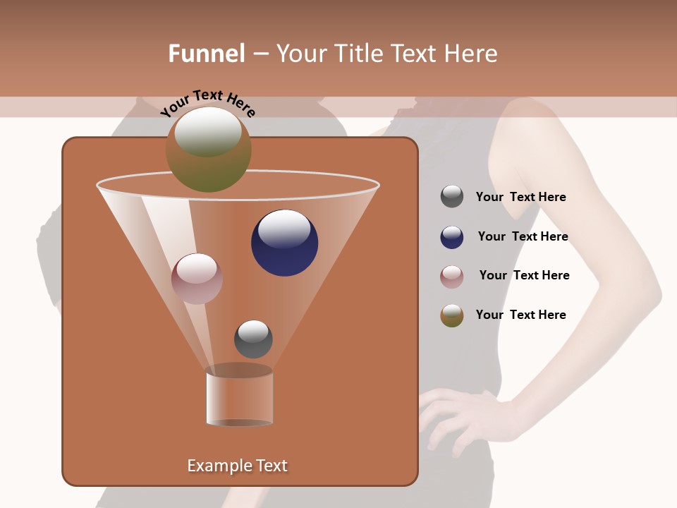 Brunette Hairstyle People PowerPoint Template