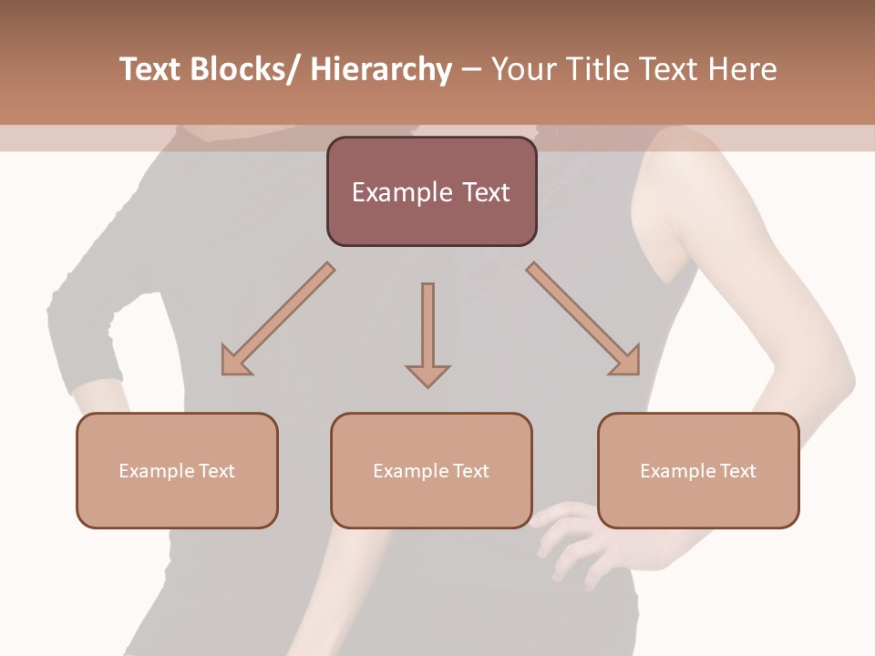 Brunette Hairstyle People PowerPoint Template