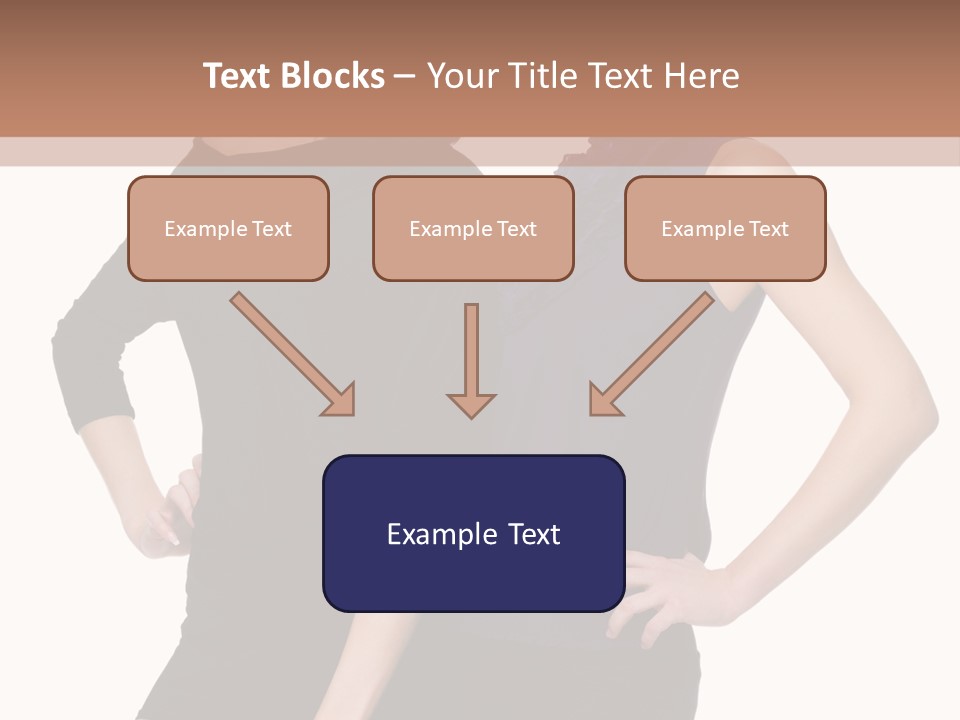 Brunette Hairstyle People PowerPoint Template