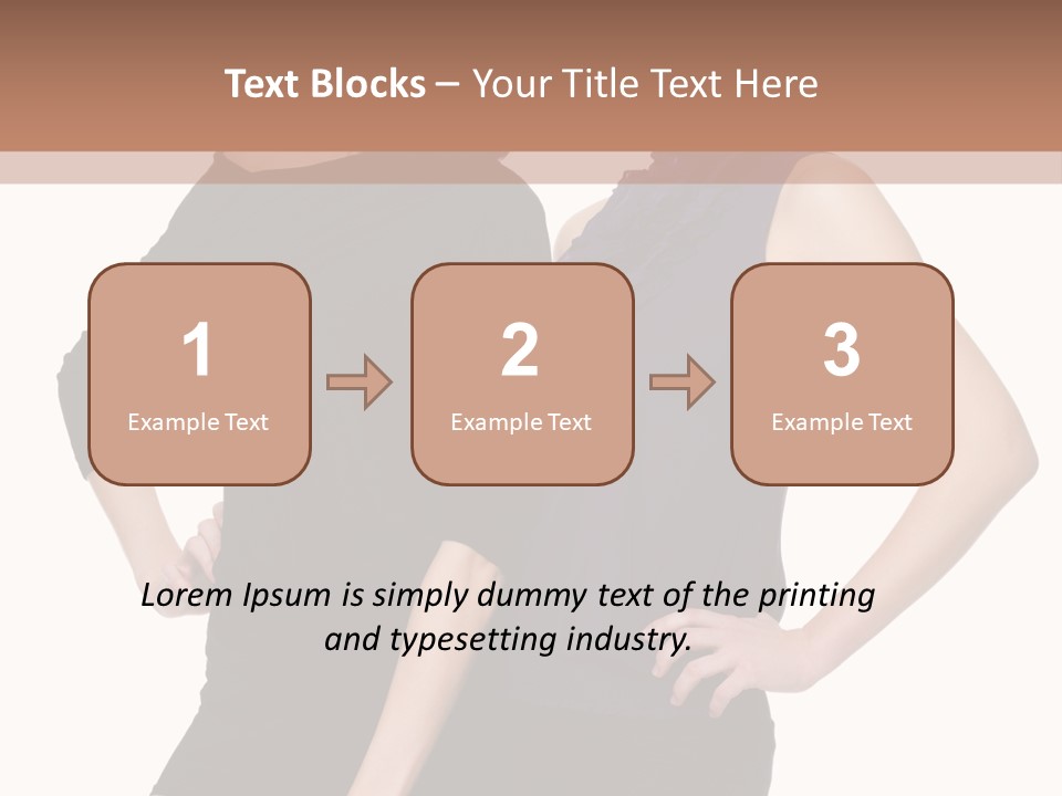 Brunette Hairstyle People PowerPoint Template