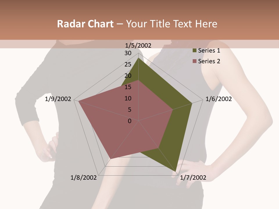 Brunette Hairstyle People PowerPoint Template