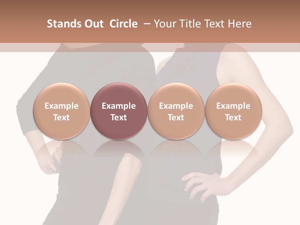 Brunette Hairstyle People PowerPoint Template