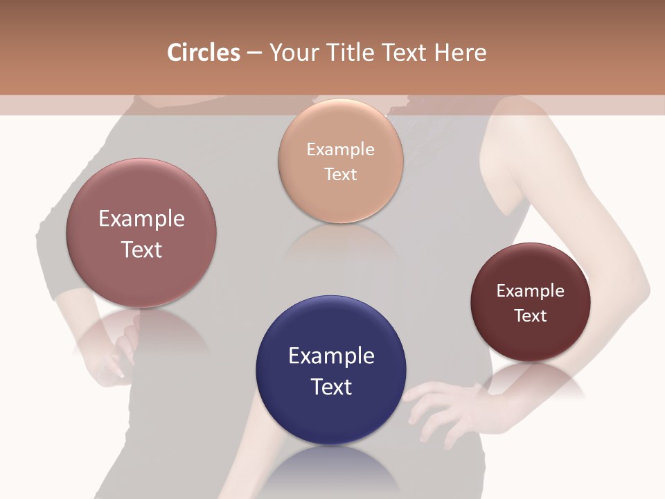 Brunette Hairstyle People PowerPoint Template