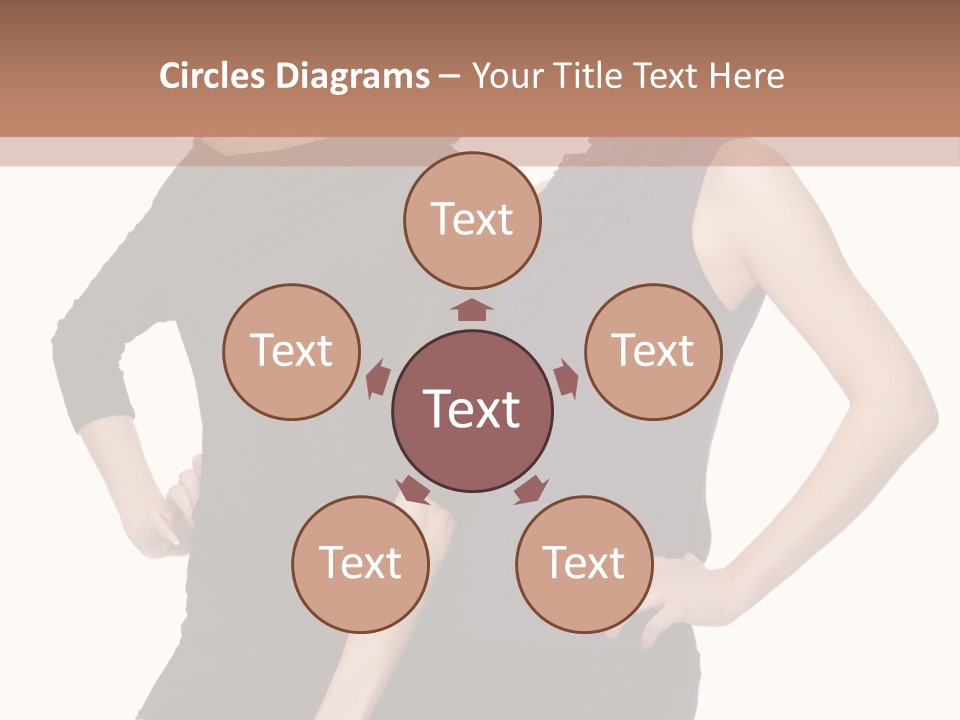 Brunette Hairstyle People PowerPoint Template