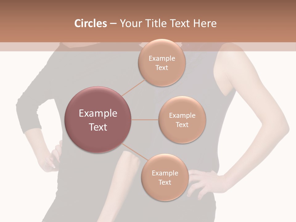 Brunette Hairstyle People PowerPoint Template