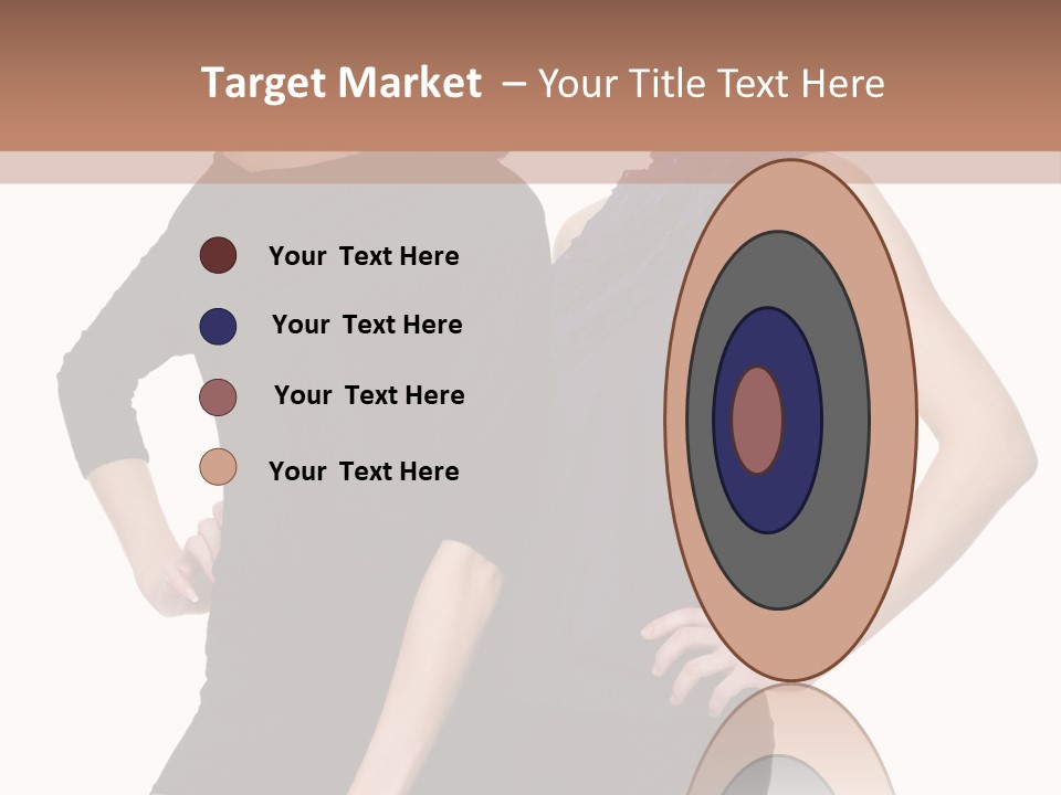 Brunette Hairstyle People PowerPoint Template