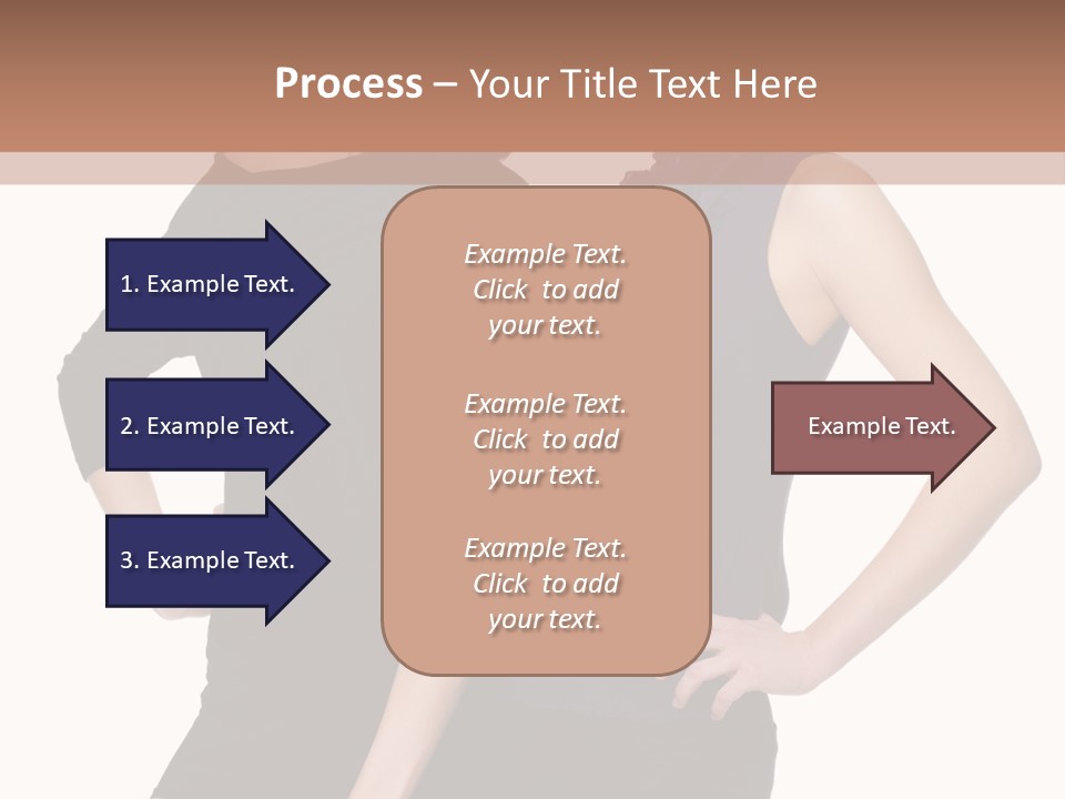 Brunette Hairstyle People PowerPoint Template