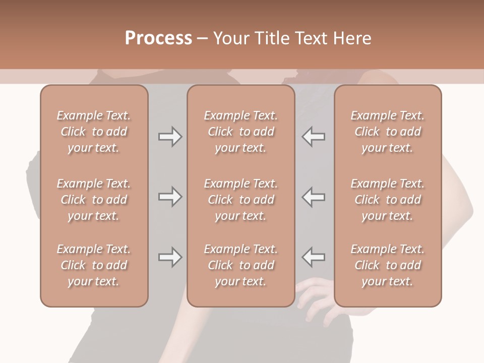 Brunette Hairstyle People PowerPoint Template