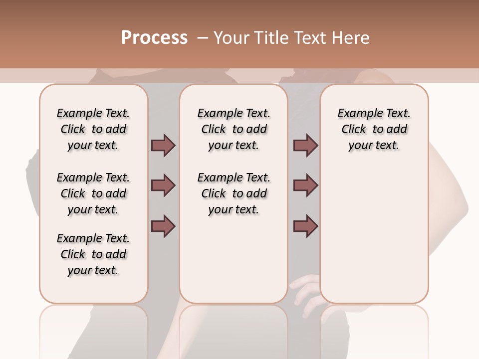 Brunette Hairstyle People PowerPoint Template