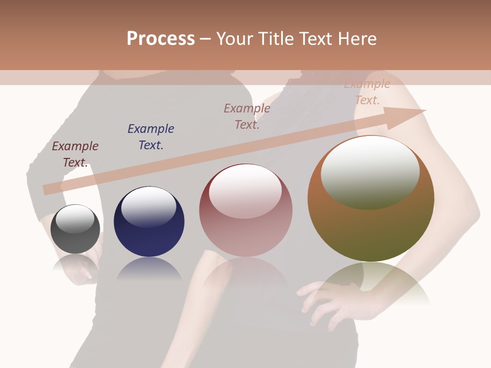 Brunette Hairstyle People PowerPoint Template