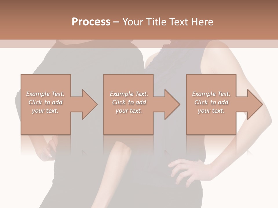 Brunette Hairstyle People PowerPoint Template