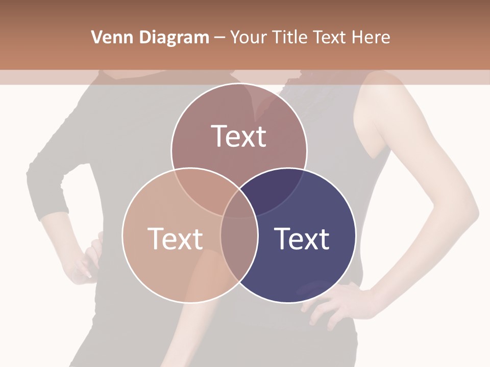 Brunette Hairstyle People PowerPoint Template