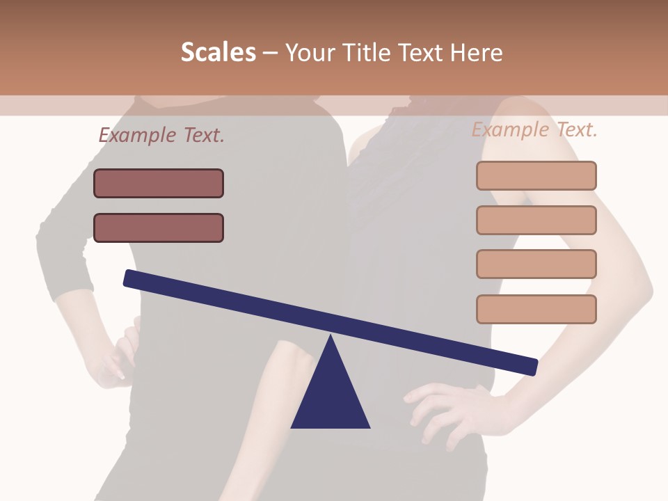 Brunette Hairstyle People PowerPoint Template