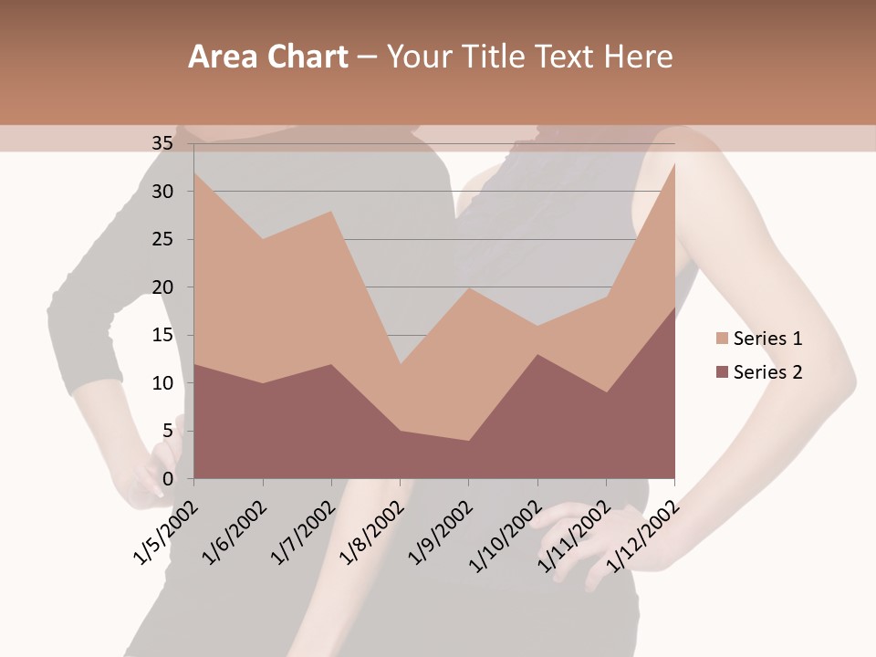 Brunette Hairstyle People PowerPoint Template