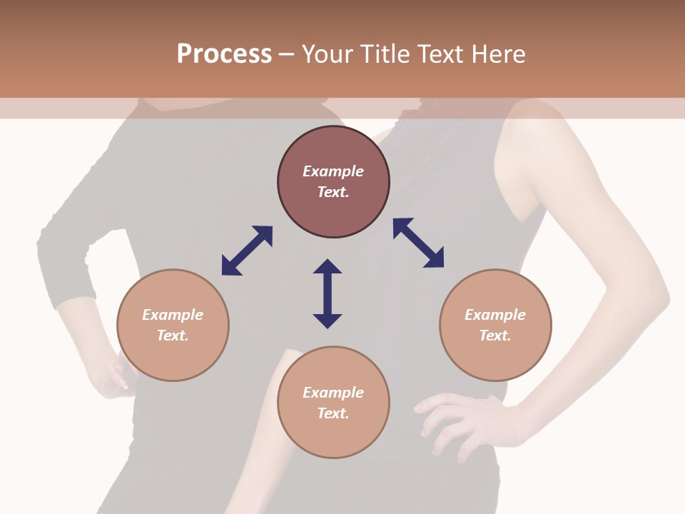 Brunette Hairstyle People PowerPoint Template