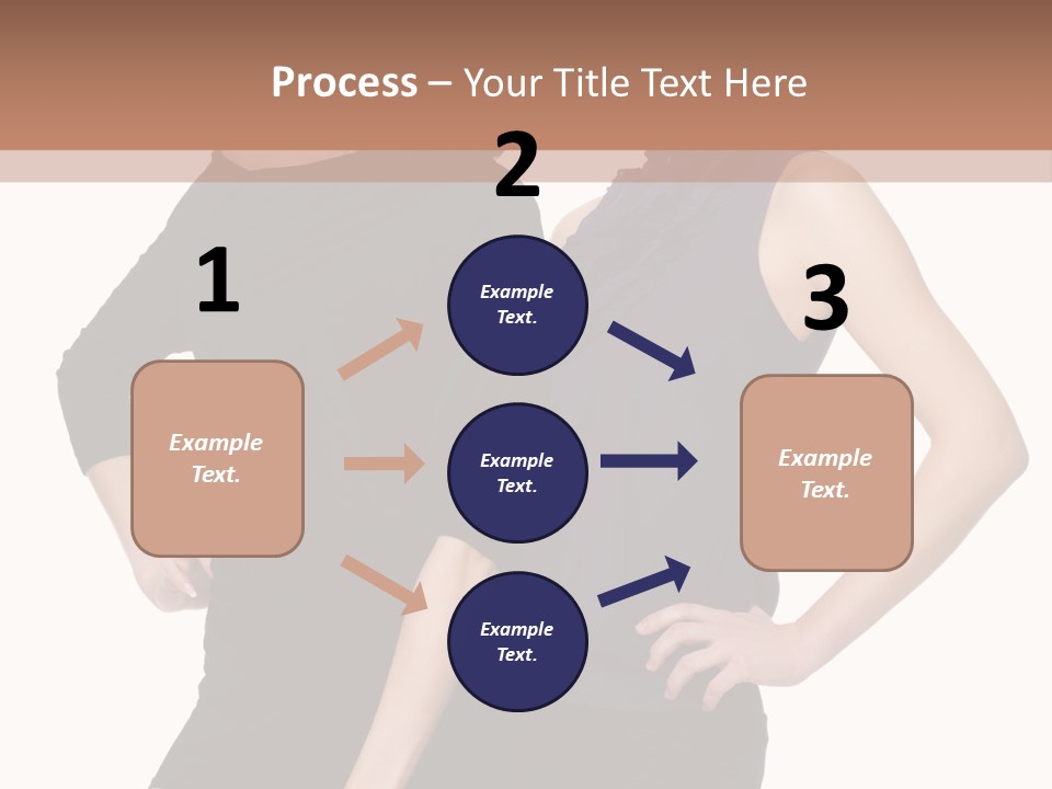 Brunette Hairstyle People PowerPoint Template