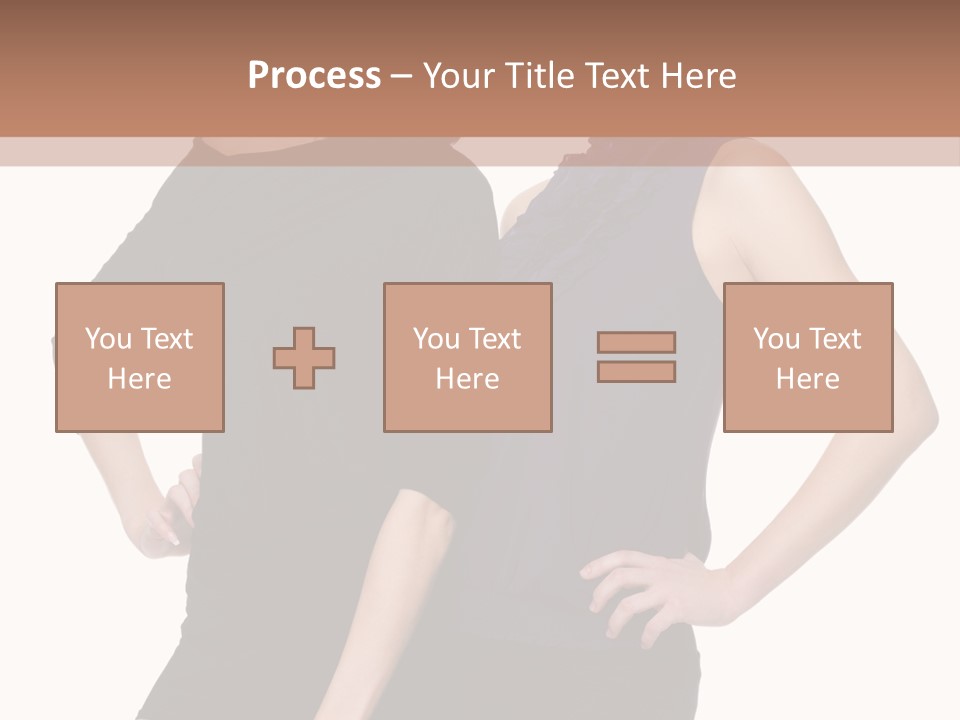 Brunette Hairstyle People PowerPoint Template