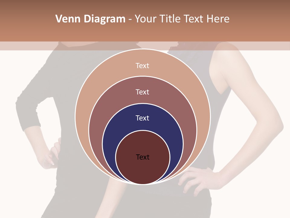 Brunette Hairstyle People PowerPoint Template