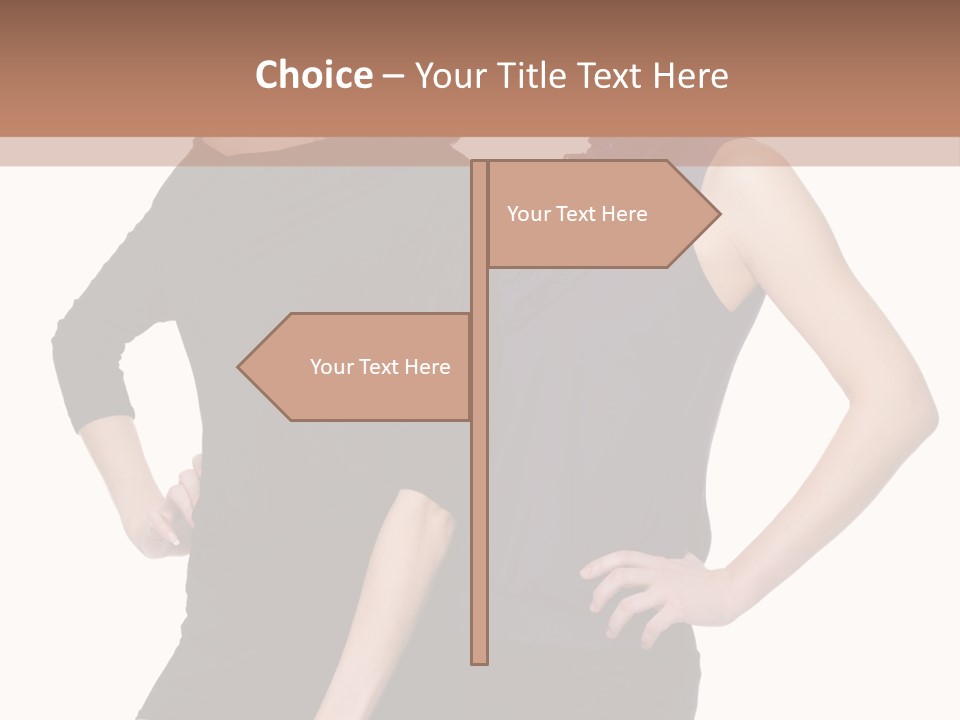 Brunette Hairstyle People PowerPoint Template