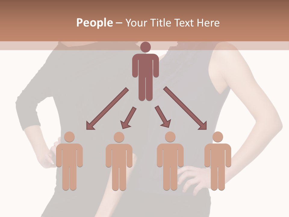 Brunette Hairstyle People PowerPoint Template