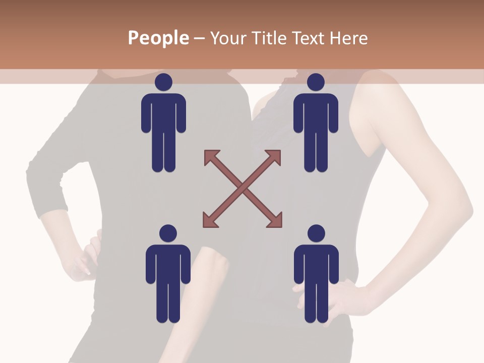 Brunette Hairstyle People PowerPoint Template