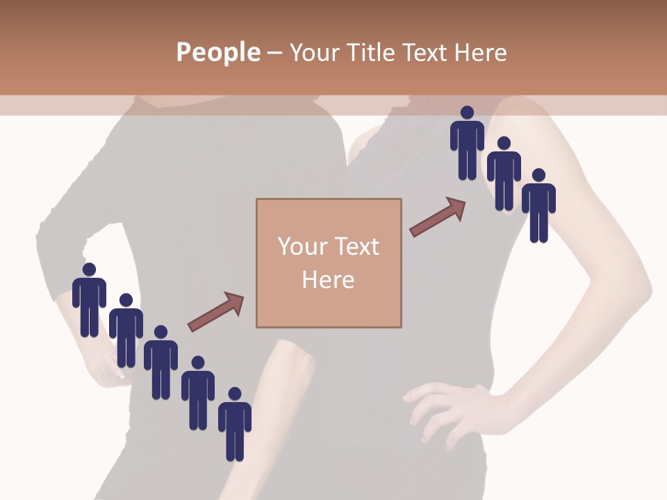 Brunette Hairstyle People PowerPoint Template