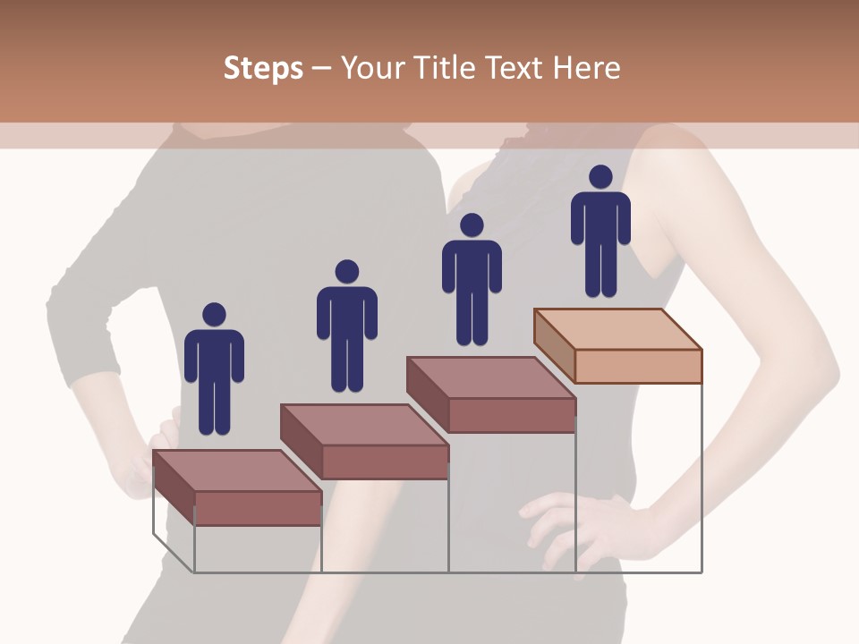 Brunette Hairstyle People PowerPoint Template