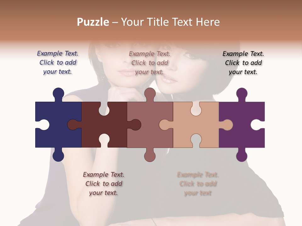 Glamour Female Brown PowerPoint Template