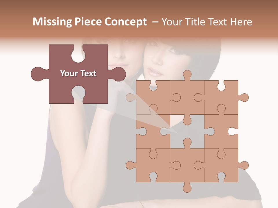 Glamour Female Brown PowerPoint Template