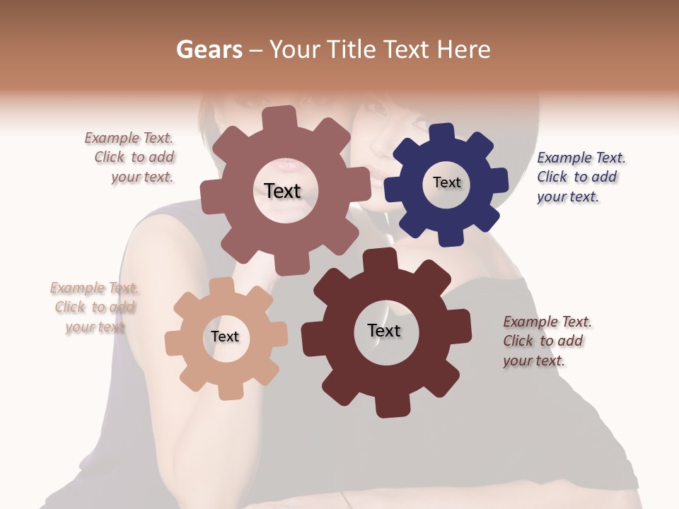 Glamour Female Brown PowerPoint Template