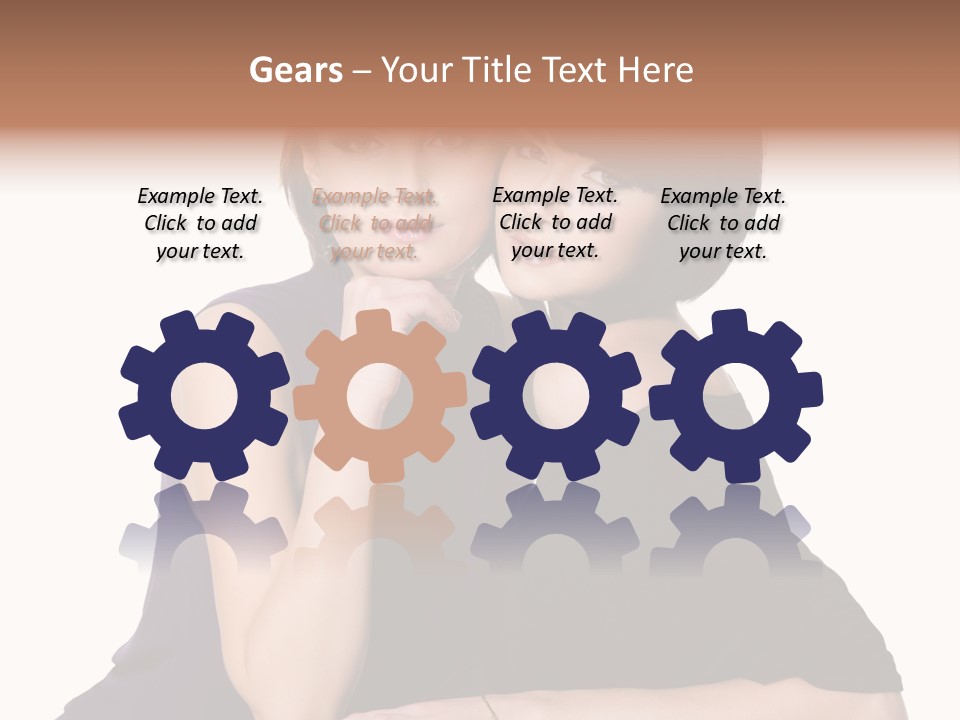 Glamour Female Brown PowerPoint Template