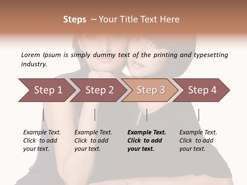 Glamour Female Brown PowerPoint Template