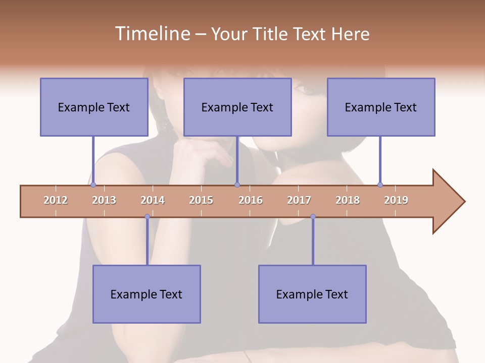 Glamour Female Brown PowerPoint Template