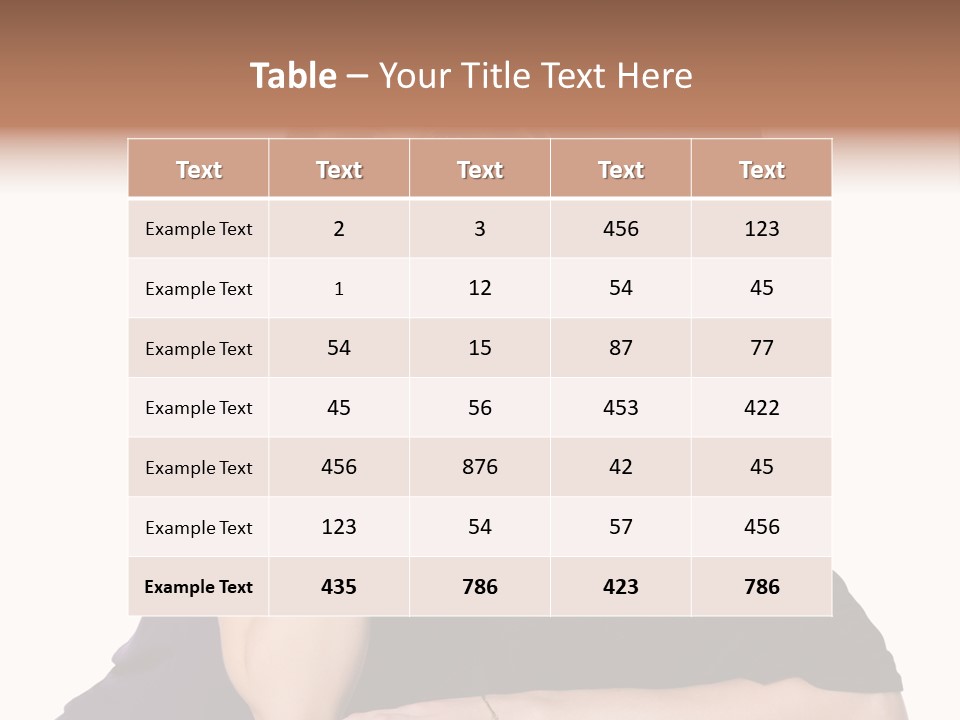 Glamour Female Brown PowerPoint Template