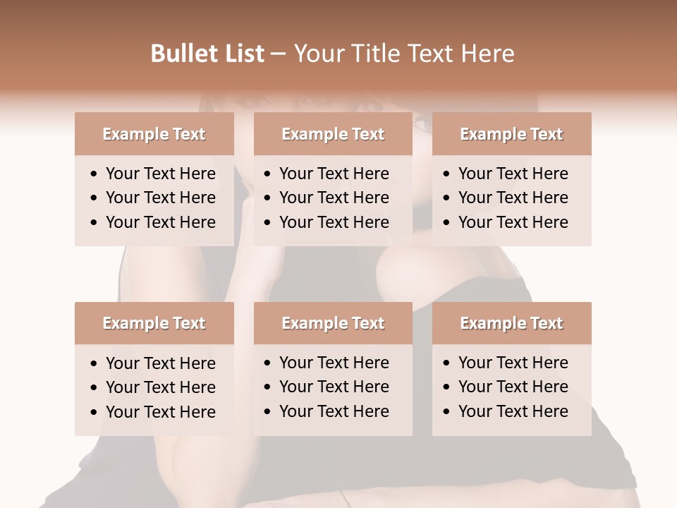 Glamour Female Brown PowerPoint Template