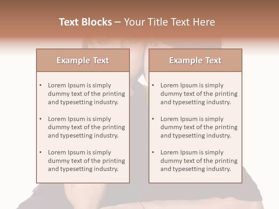 Glamour Female Brown PowerPoint Template