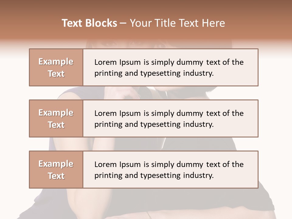 Glamour Female Brown PowerPoint Template