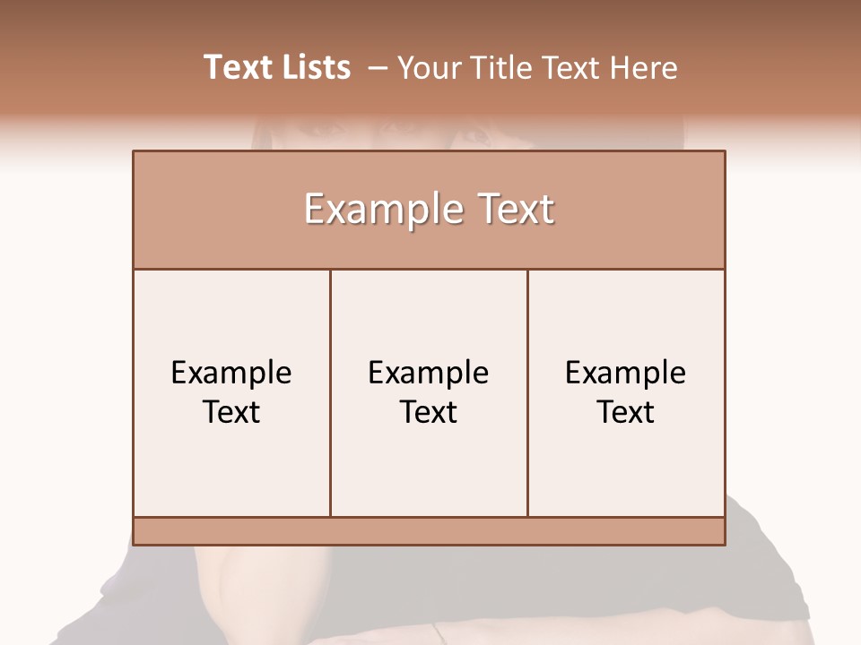 Glamour Female Brown PowerPoint Template